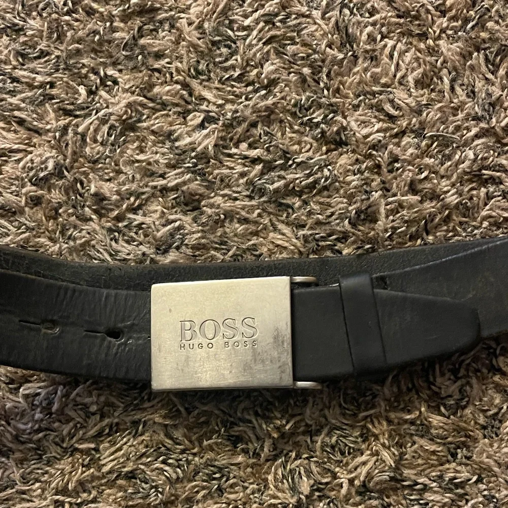 Hugo Boss Leather Belt Brown